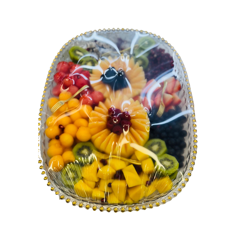 Golden Blossom Wrapped Platter