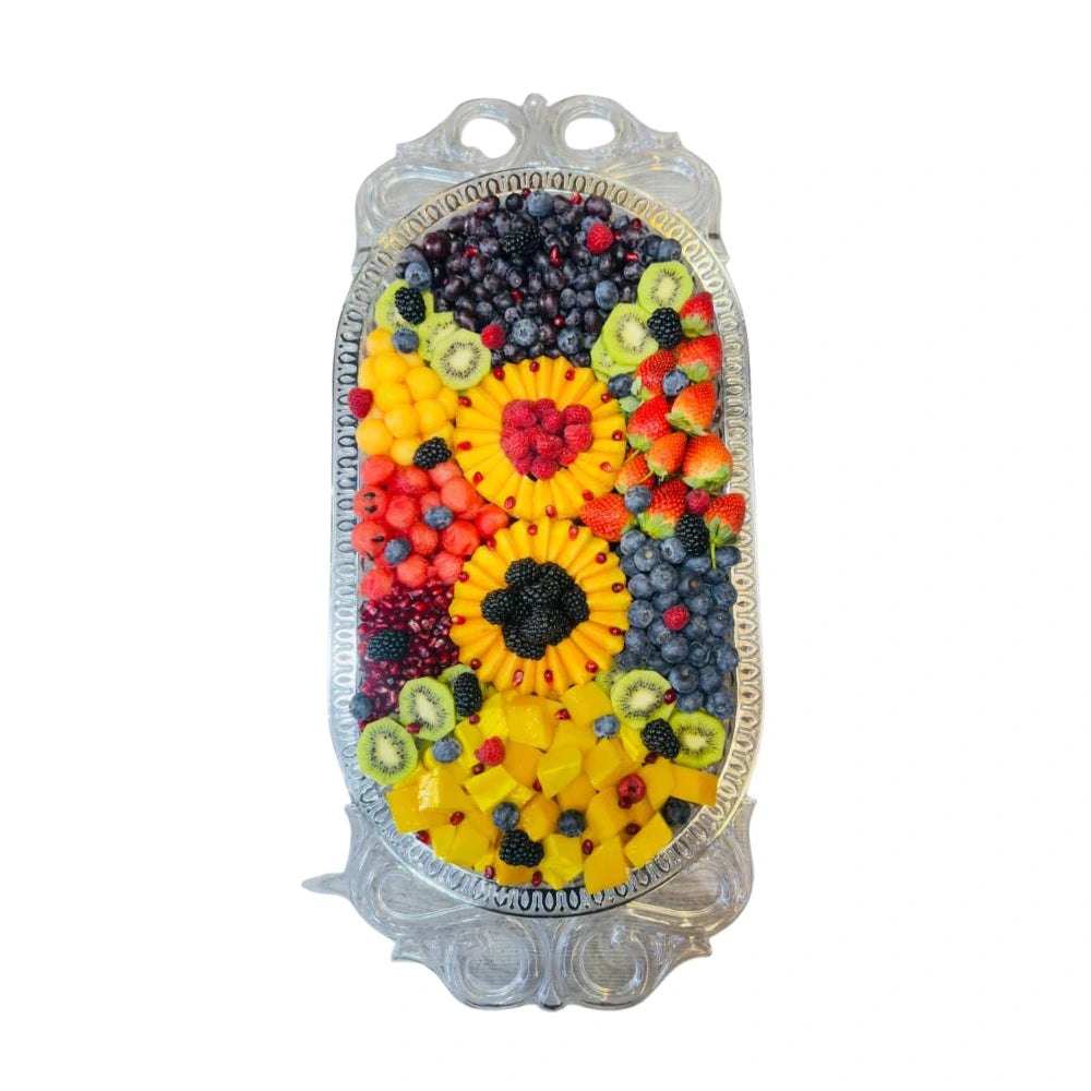 Ornate Twin Blossom Platter